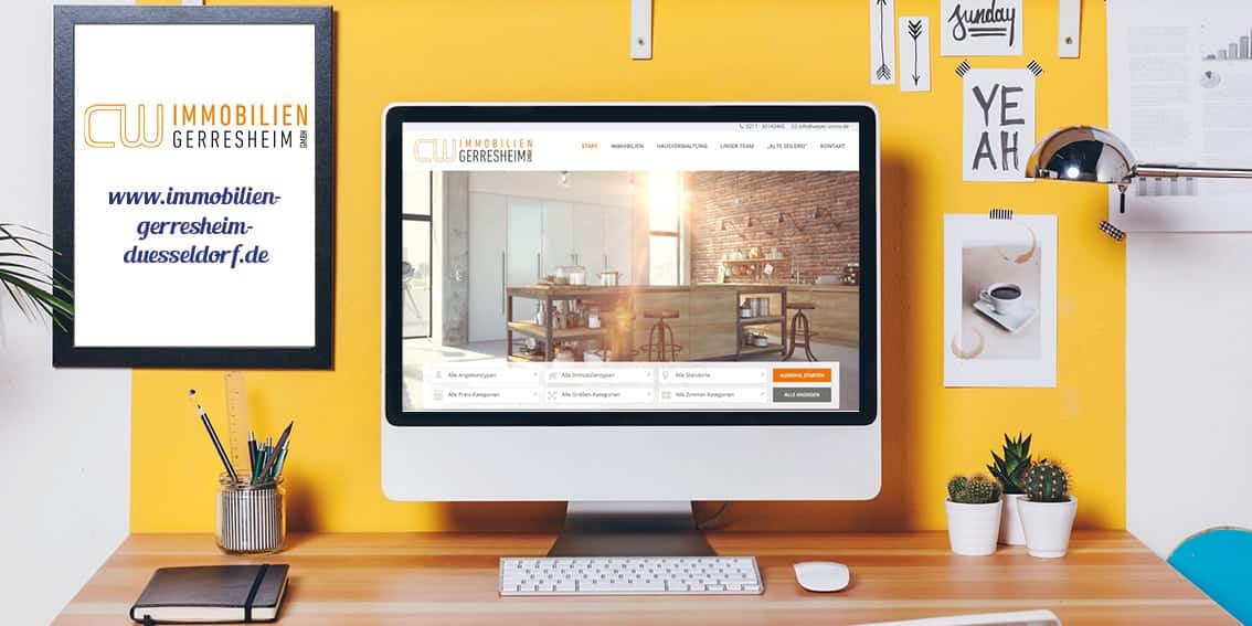 Relaunch Webseite für CW Immobilien Gerresheim von Kommercial Werbeagentur